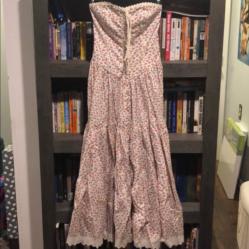 Betsey Johnson signature floral print maxi dress